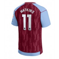 Camisa de Futebol Aston Villa Ollie Watkins #11 Equipamento Principal 2023-24 Manga Curta